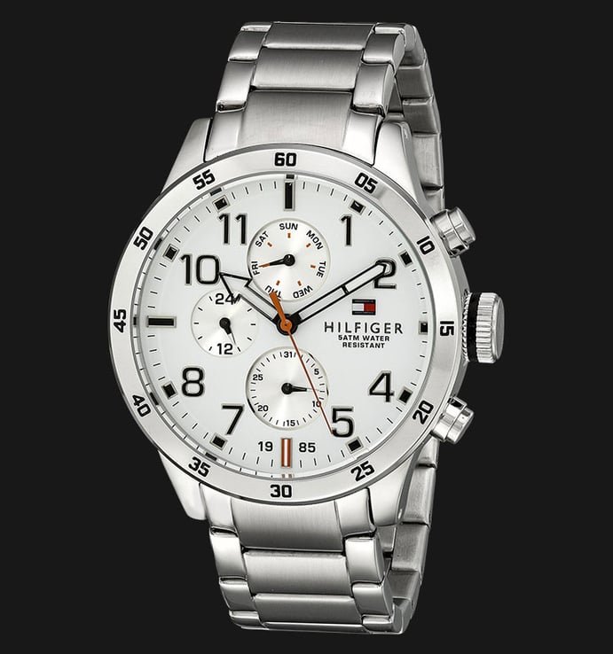 Tommy Hilfiger 1791140 White Dial Stainless Steel Silver