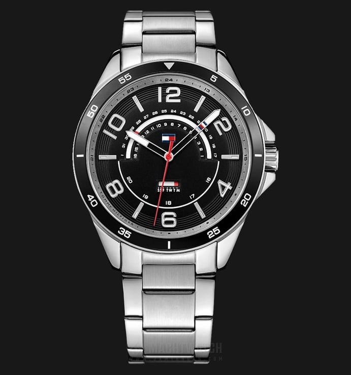 Tommy Hilfiger Ian 1791394 Men Black Dial Stainless Steel