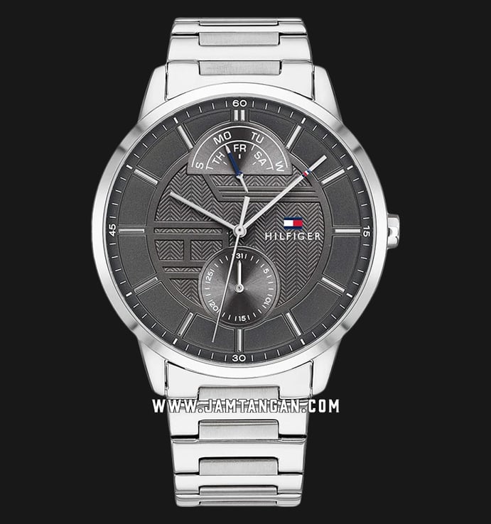 Tommy Hilfiger 1791608 Men Grey Dial Stainless Steel Strap