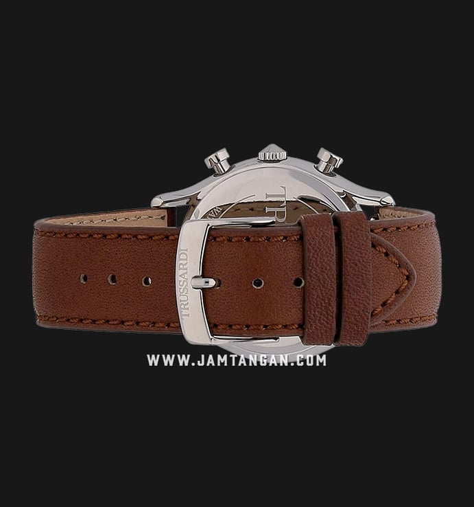 Trussardi T-Light R2451127002 Milano Blue Dial Brown Leather Strap