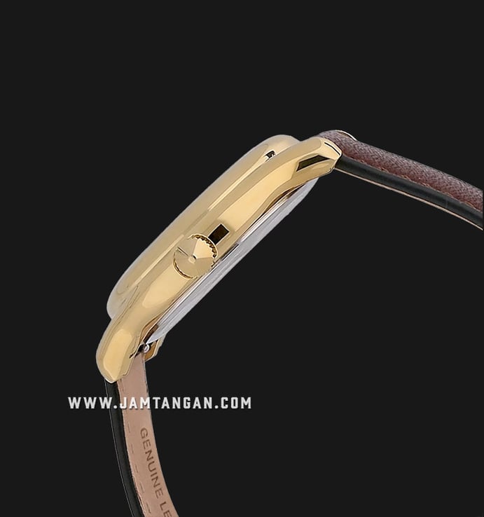 Trussardi T-Light R2451127003 Milano Silver Dial Brown Leather Strap