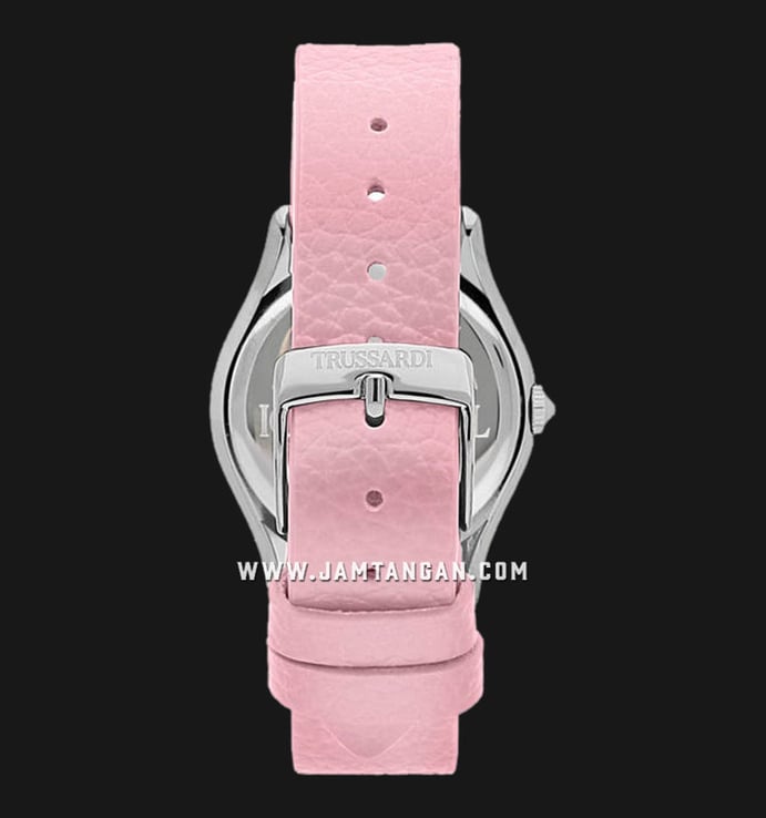 Trussardi T-Light R2451127505 Milano Silver Dial Pink Leather Strap