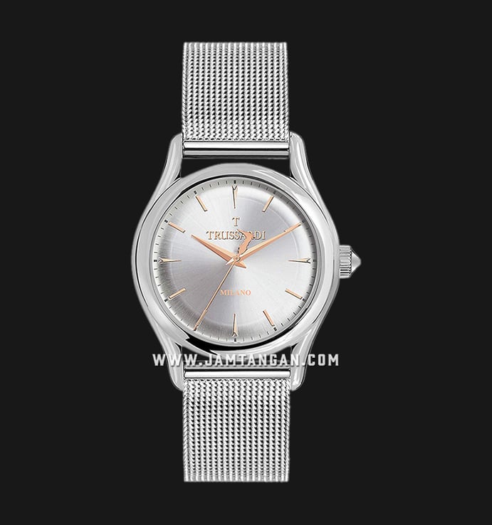 Trussardi T-Light R2453127003 Milano Silver Dial Stainless Steel Strap