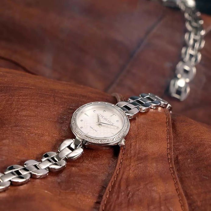 Trussardi T-Chain R2453137501 Milano Silver Dial Stainless Steel Strap