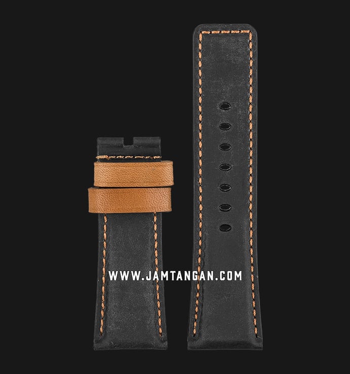 Universal Strap 28mm Black Leather HM009-28X28
