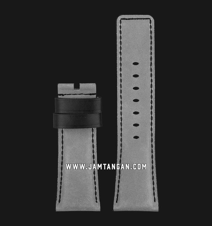 Universal Strap 28mm Grey Leather HM010-28X28