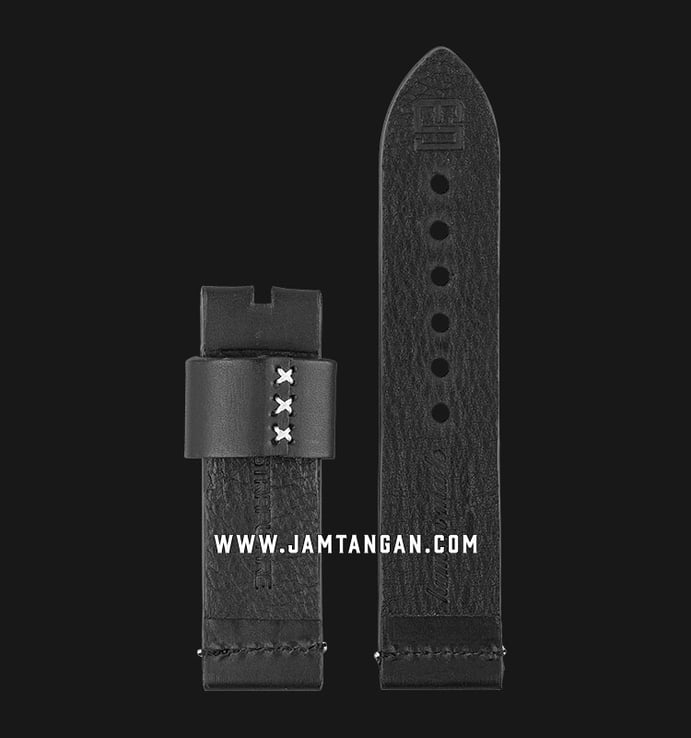 Universal Strap 24mm Black Leather SWB03004-24X24