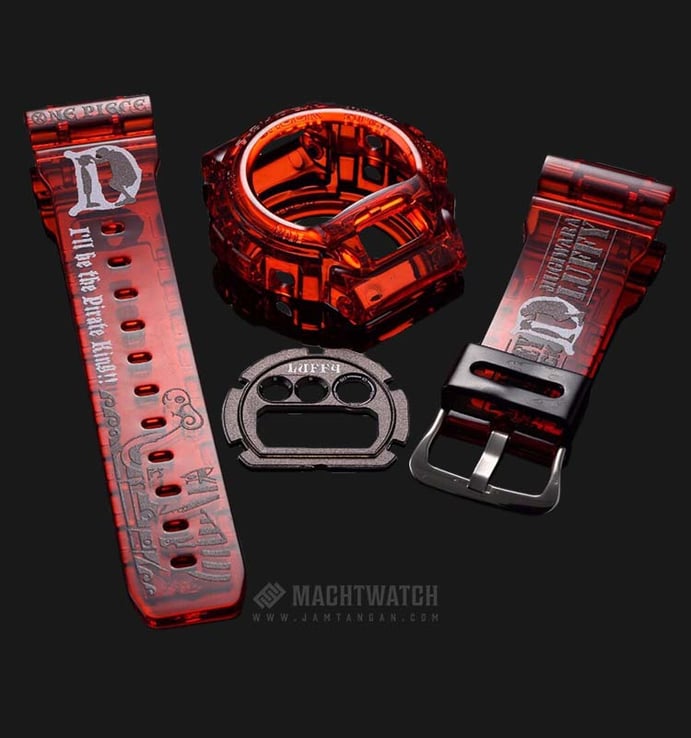 Band and Bezel Casio G-Shock DW-6900 Luffy One Piece Edition
