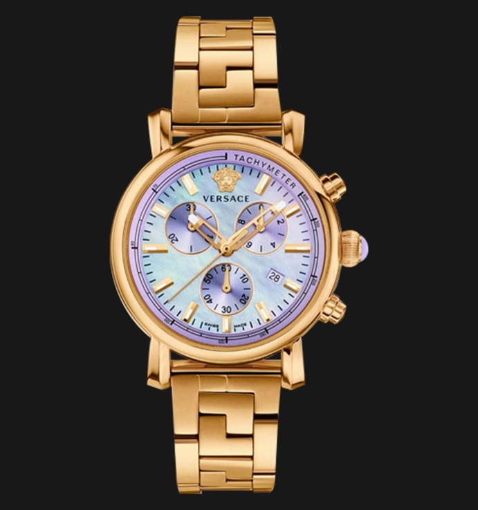 VERSACE VLB10 0014 Day Glam Ion Plated Stainless Steel