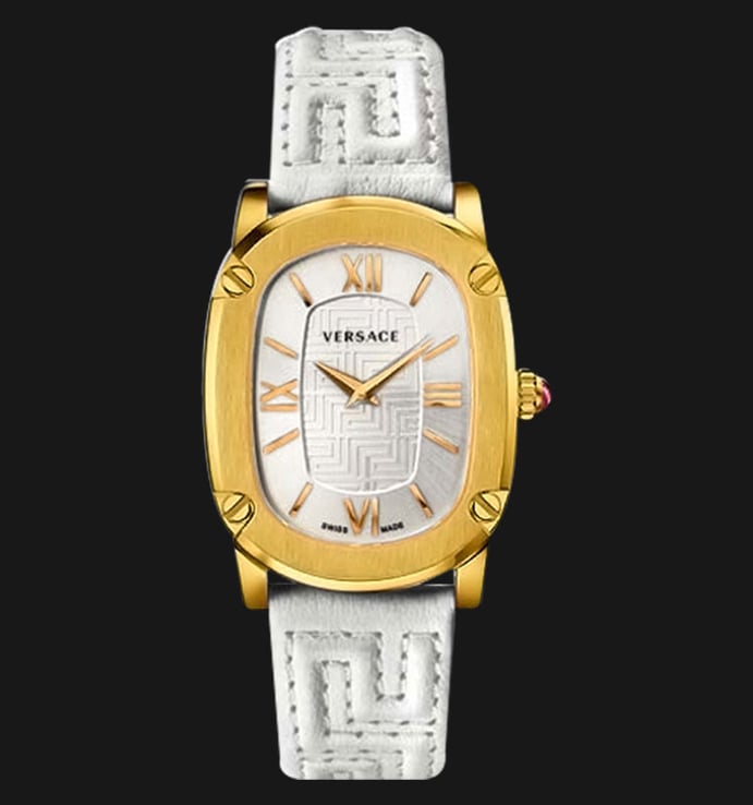 VERSACE VNB04 0014 Couture White Leather Strap