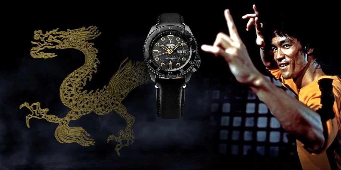 Seiko 5 Sports SRPK39K1 55th Anniversary Bruce Lee Limited Edition.