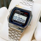 Casio General A159W-N1DF Retro Digital Dial Stainless Steel Band-3