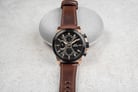Expedition Modern Classic E 6829 MF LBRBA Black Dial Brown Leather Strap-4