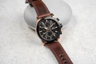 Expedition Modern Classic E 6829 MF LBRBA Black Dial Brown Leather Strap-5