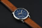 Fossil Minimalist FS5928 Chronograph Blue Dial Brown Leather Strap-4