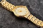 Seiko Ladies SRZ552P1 Champagne Sparkle Effect Dial Gold Stainless Steel Strap-5