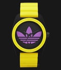 Adidas ADH2841 Santiago Black Dial Yellow Rubber Unisex Watch-0