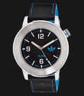 Adidas ADH2972 Watch Manchester Black Dial Black Leather Strap-0