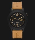 Adidas ADH2974 Watch Manchester Black Dial Brown Leather Strap-0