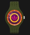 Adidas ADH3060 Ipswich Green Rubber Strap Watch-0