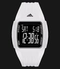 Adidas ADP3263 Duramo Black Dial White Silicone Digital Watch-0