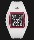 Adidas ADP3281 Duramo White Silicone Strap Digital Watch-0