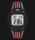 Adidas ADP6098 Duramo Black and Red Silicone Strap Digital Watch-0