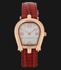 Aigner A07306A Ladies Silver Dial Red Leather Strap-0