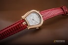 Aigner A07306A Ladies Silver Dial Red Leather Strap-3