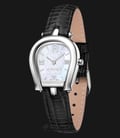 Aigner Perugina A07308 Ladies White Mother of Pearl Dial Black Leather Strap-0