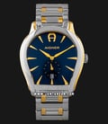 Aigner Vicenza A111123 Men Blue Dial Dual Tone Stainless Steel Strap-0