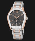 Aigner Vicenza A111124 Men Gunmetal Dial Dual Tone Stainless Steel Strap-0