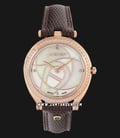 Aigner Florence A121202A Ladies Mother Of Pearl Dial Brown Leather Strap-0