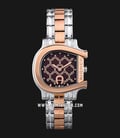 Aigner Cesena A132209 Ladies Maroon Pattern Dial Dual Tone Stainless Steel-0