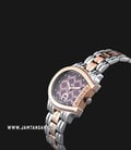 Aigner Cesena A132209 Ladies Maroon Pattern Dial Dual Tone Stainless Steel-1