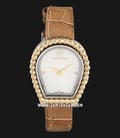Aigner Novara A147202 Ladies Mother of Pearl  Dial Tan Leather Strap-0