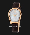 Aigner Novara A147203 Ladies Mother of Pearl Dial Brown Leather Strap-0