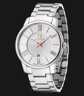 Aigner Padua A24054 Men Silver Pattern Dial Stainless Steel Strap-0
