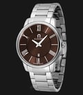 Aigner Padua A24055 Men Brown Pattern Dial Stainless Steel Strap-0