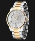 Aigner Padua A24057 Men Silver Pattern Dial Dual Tone Stainless Steel Strap-0