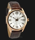 Aigner A24145A White Dial Brown Leather Strap-0
