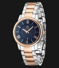 Aigner Padua A24158 Ladies Blue Pattern Dial Dual Tone Stainless Steel Strap-0