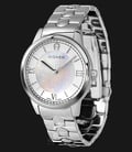 Aigner Monopoli A24248 Ladies Silver Mother of Pearl Dial Stainless Steel Strap-0