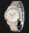 Aigner Monopoli A24250 Ladies Silver Mother of Pearl Dial Dual Tone Stainless Steel Strap-0