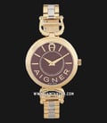 Aigner Chieti A24254D Ladies Brown Dial Dual Tone Stainless Steel Strap-0
