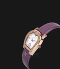 Aigner Empoli A24259A Ladies White Dial Rose Gold Stainless Steel Case Purple Leather Strap -1