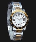 Aigner Cortina A26393 Ladies White Dial Dual Tone Stainless Steel Strap-0