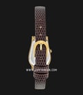 Aigner Olbia II A29232FC Ladies Champagne Dial Gold Stainless Steel Case Dark Brown Leather Strap -2