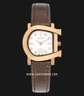 Aigner Genua Due A31286 Ladies Mother of Pearl Dial Rose Gold Case Brown Leather Strap-0