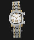 Aigner Genua Due A31639 Ladies White Pattern Dial Dual Tone Stainless Steel-0